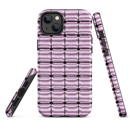Rose Gold Metal Cubic Colorful iPhone Case Double Layer Impact Resistant Tough 3D Wrap Matte or Glossy Finish CREATIVETECH