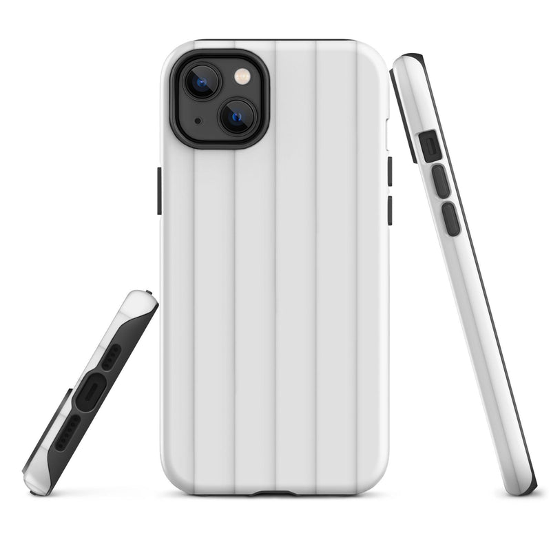 Load image into Gallery viewer, White Squishy Ribbed iPhone Case Double Layer Impact Resistant Tough 3D Wrap Matte or Glossy Finish CREATIVETECH