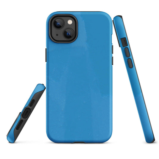 Creative Paint Colorful Hardshell Blue iPhone Case Double Layer Impact Resistant Tough 3D Wrap CREATIVETECH