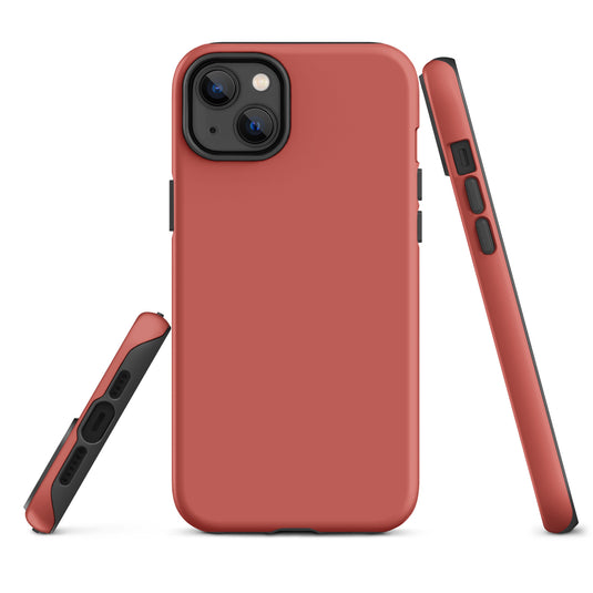 Sunglo Red iPhone Case Hardshell 3D Wrap Thermal Plain Color CREATIVETECH