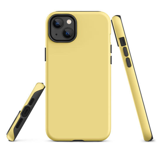 Vis Vis Yellow iPhone Case Hardshell 3D Wrap Thermal Plain Color CREATIVETECH