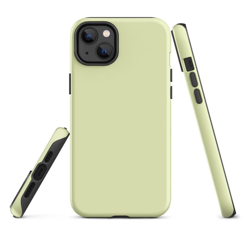 Load image into Gallery viewer, Snow Flurry Green iPhone Case Hardshell 3D Wrap Thermal Plain Color CREATIVETECH