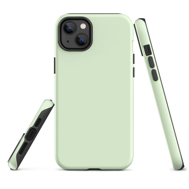 Load image into Gallery viewer, Panache Green iPhone Case Hardshell 3D Wrap Thermal Plain Color CREATIVETECH