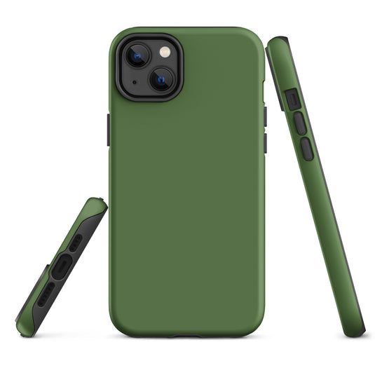 Fern Green iPhone Case Hardshell 3D Wrap Thermal Plain Color CREATIVETECH