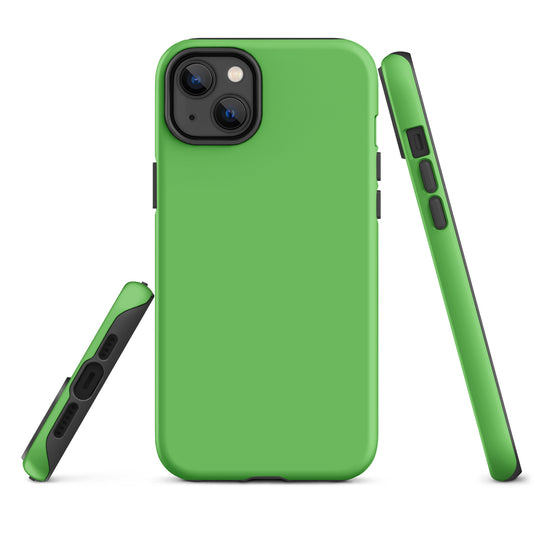 Mantis Green iPhone Case Hardshell 3D Wrap Thermal Plain Color CREATIVETECH