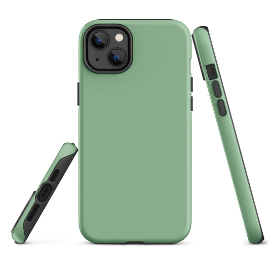 Dark Sea Green iPhone Case Hardshell 3D Wrap Thermal Plain Color CREATIVETECH