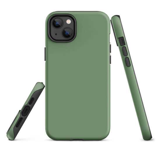 Amulet Green iPhone Case Hardshell 3D Wrap Thermal Plain Color CREATIVETECH