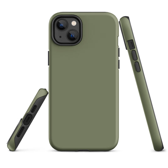 Finch Green iPhone Case Hardshell 3D Wrap Thermal Plain Color CREATIVETECH