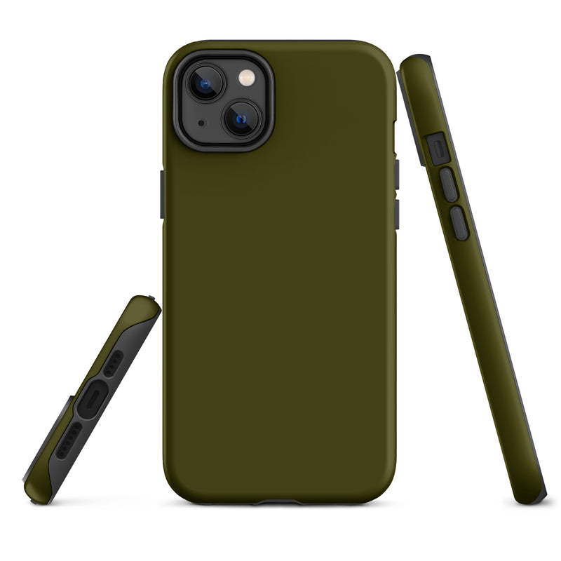 Load image into Gallery viewer, Karaka Green iPhone Case Hardshell 3D Wrap Thermal Plain Color CREATIVETECH