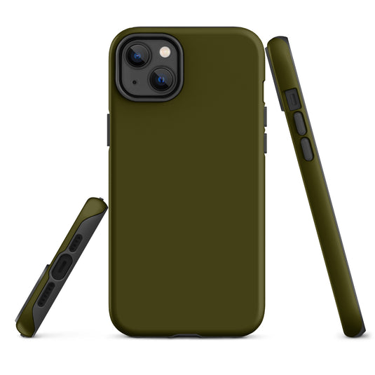 Karaka Green iPhone Case Hardshell 3D Wrap Thermal Plain Color CREATIVETECH