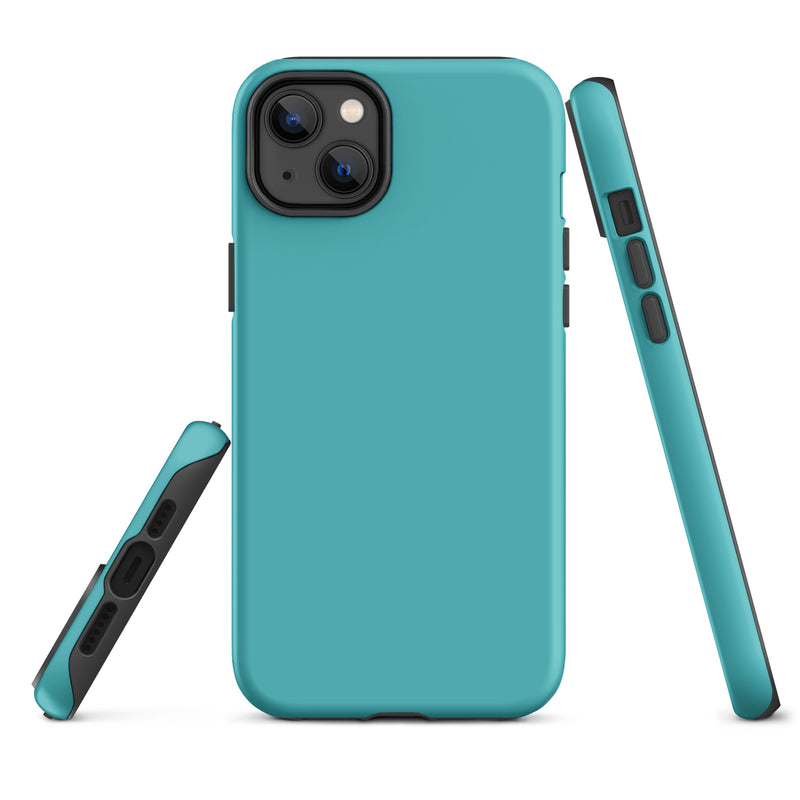 Load image into Gallery viewer, Viking Blue iPhone Case Hardshell 3D Wrap Thermal Plain Color CREATIVETECH