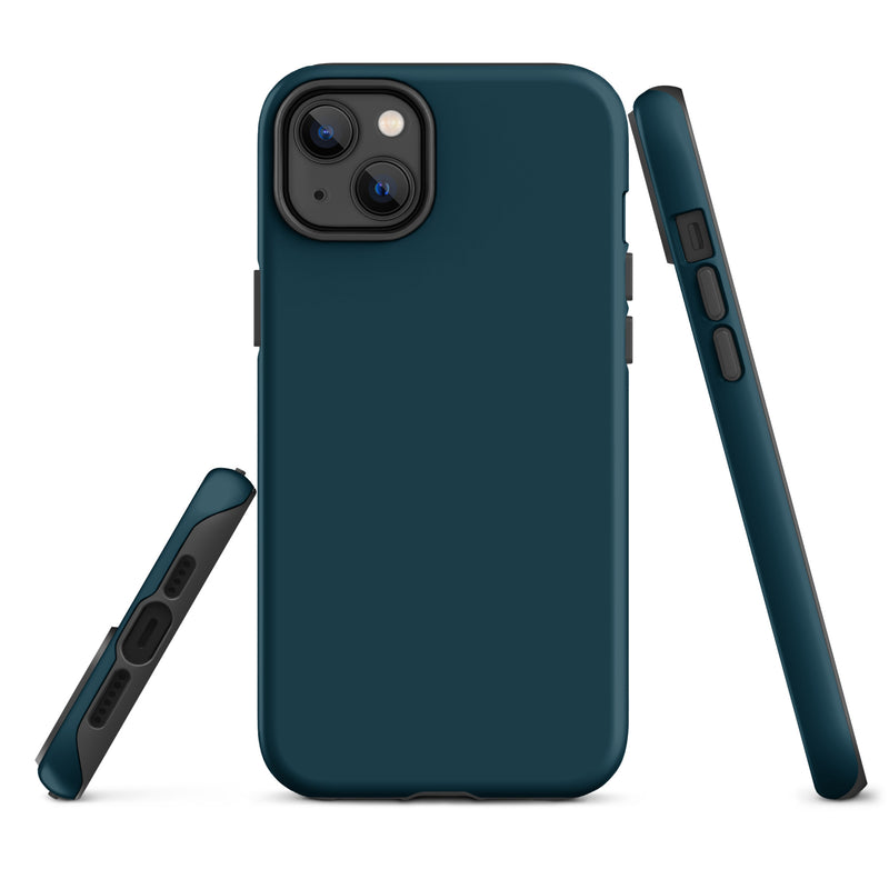 Load image into Gallery viewer, Whale Blue iPhone Case Hardshell 3D Wrap Thermal Plain Color CREATIVETECH