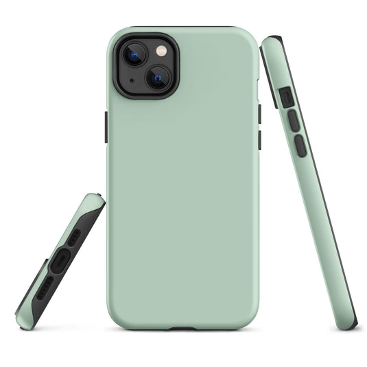 Shallow Edgewater Green iPhone Case Hardshell 3D Wrap Thermal Plain Color CREATIVETECH