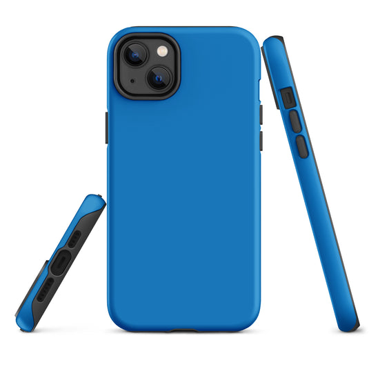 Navy Blue iPhone Case Hardshell 3D Wrap Thermal Plain Color CREATIVETECH