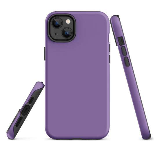 Ce Soir Violet iPhone Case Hardshell 3D Wrap Thermal Plain Color CREATIVETECH