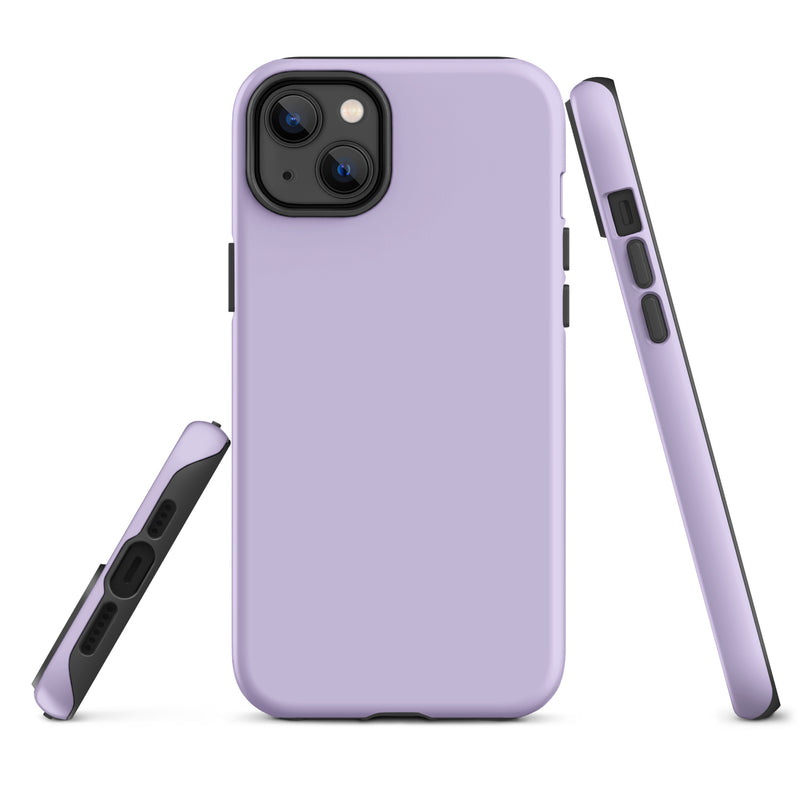 Load image into Gallery viewer, Fog Violet iPhone Case Hardshell 3D Wrap Thermal Plain Color CREATIVETECH
