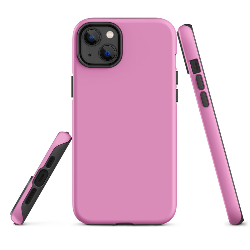 Load image into Gallery viewer, Lavender Rose Pink iPhone Case Hardshell 3D Wrap Thermal Plain Color CREATIVETECH
