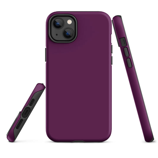 Tyrian Purple iPhone Case Hardshell 3D Wrap Thermal Plain Color CREATIVETECH