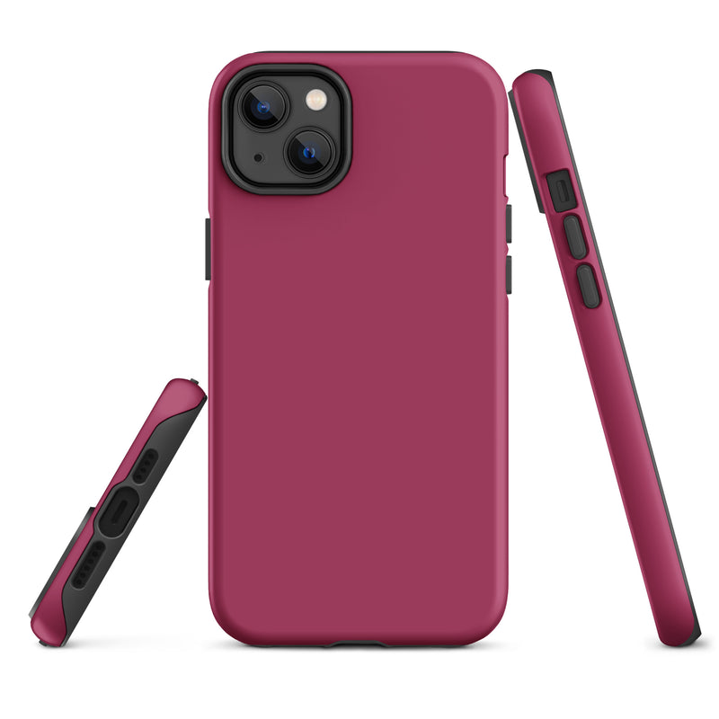 Load image into Gallery viewer, Lipstick Red iPhone Case Hardshell 3D Wrap Thermal Plain Color CREATIVETECH