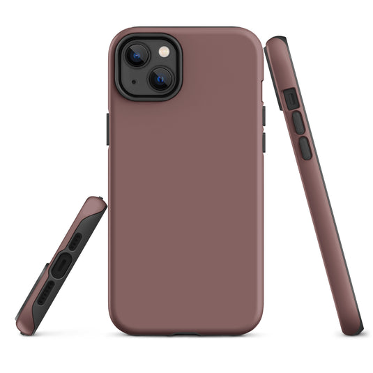 Light Wood Brown iPhone Case Hardshell 3D Wrap Thermal Plain Color CREATIVETECH