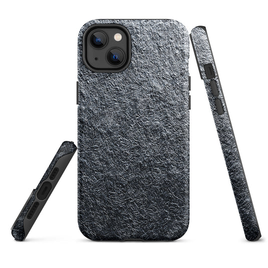 Silver Metal Foil iPhone Case Hardshell 3D Wrap Thermal Plain Color CREATIVETECH