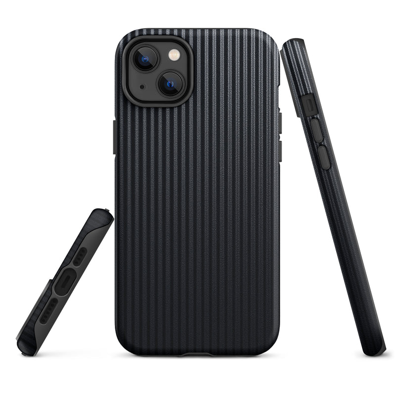 Load image into Gallery viewer, Carbon Fiber Striped iPhone Case Hardshell 3D Wrap Thermal Plain Color CREATIVETECH