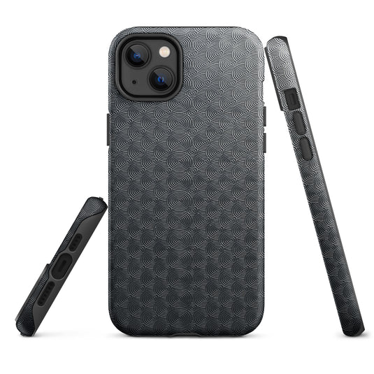 Carved Metal Dark iPhone Case Hardshell 3D Wrap Thermal Plain Color CREATIVETECH