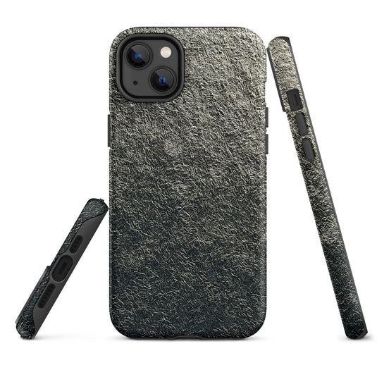 Old Golden Foil Metal iPhone Case Hardshell 3D Wrap Thermal Plain Color CREATIVETECH