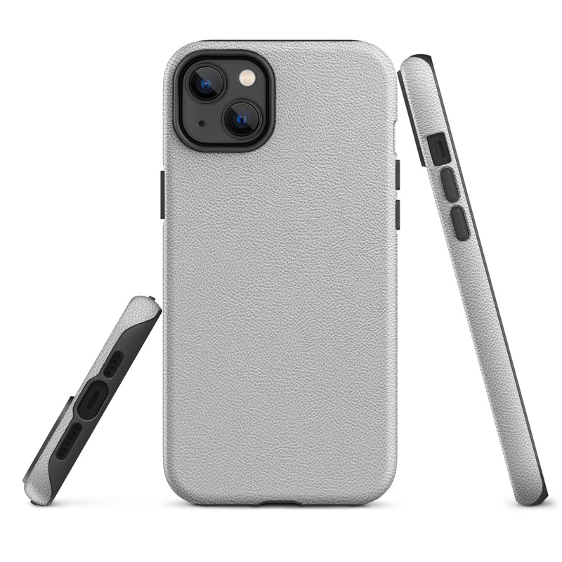 Load image into Gallery viewer, White Leather iPhone Case Hardshell 3D Wrap Thermal CREATIVETECH