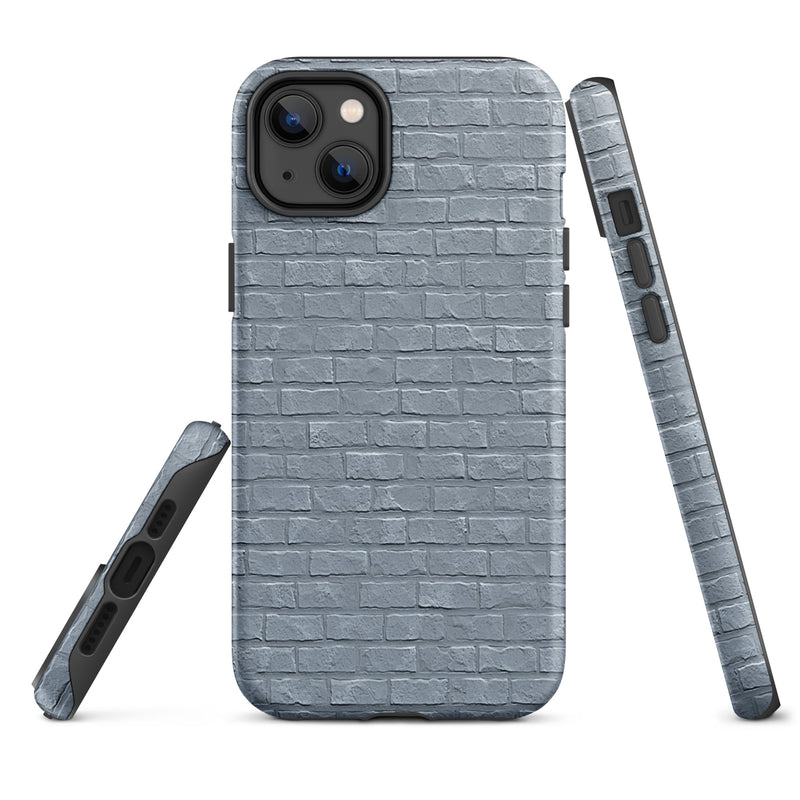 Load image into Gallery viewer, White Grey Brick Stone Phone Case Hardshell 3D Wrap Thermal CREATIVETECH