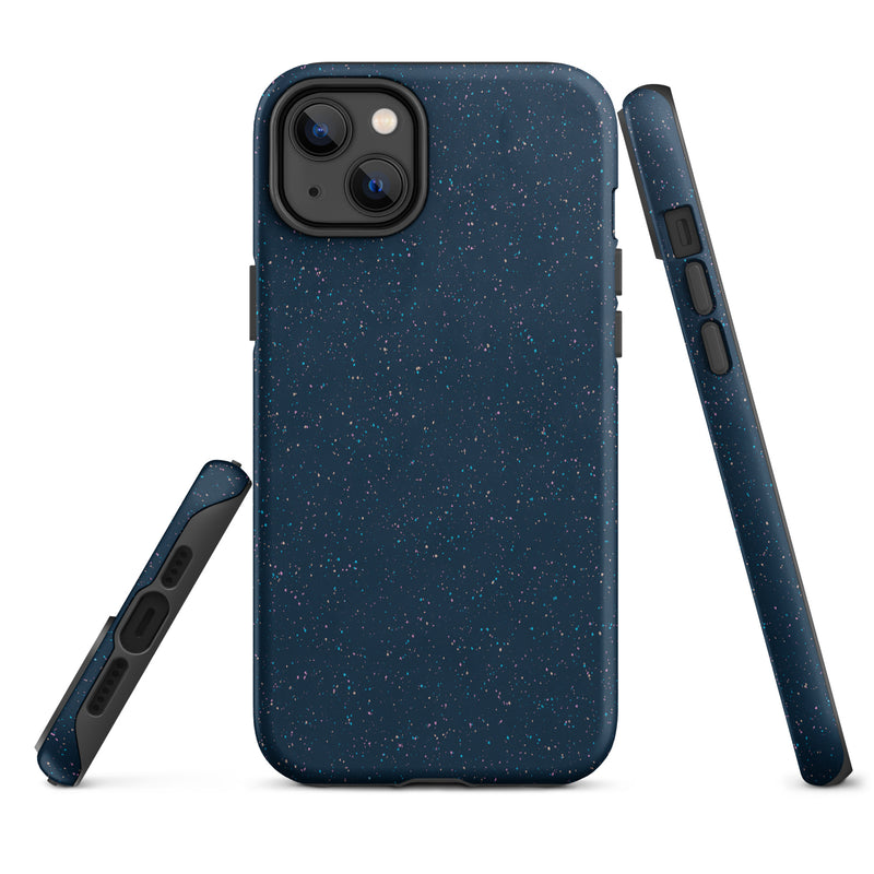 Load image into Gallery viewer, Speckled Deep Blue iPhone Case Hardshell 3D Wrap Thermal CREATIVETECH