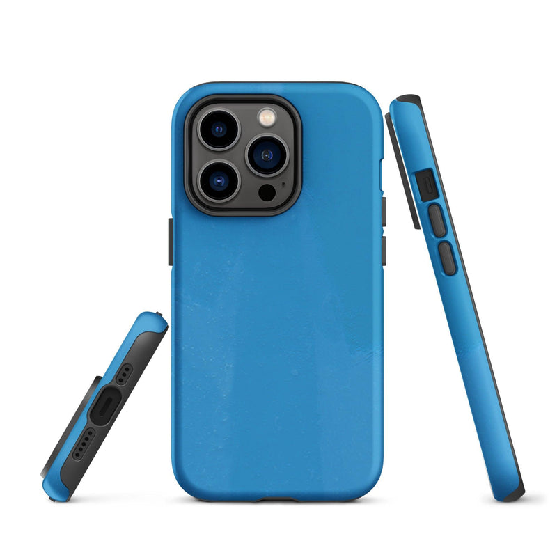 Load image into Gallery viewer, Creative Paint Colorful Hardshell Blue iPhone Case Double Layer Impact Resistant Tough 3D Wrap CREATIVETECH