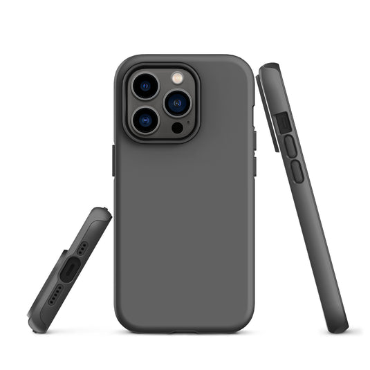 Zambezi Grey iPhone Case Hardshell 3D Wrap Thermal Plain Color CREATIVETECH