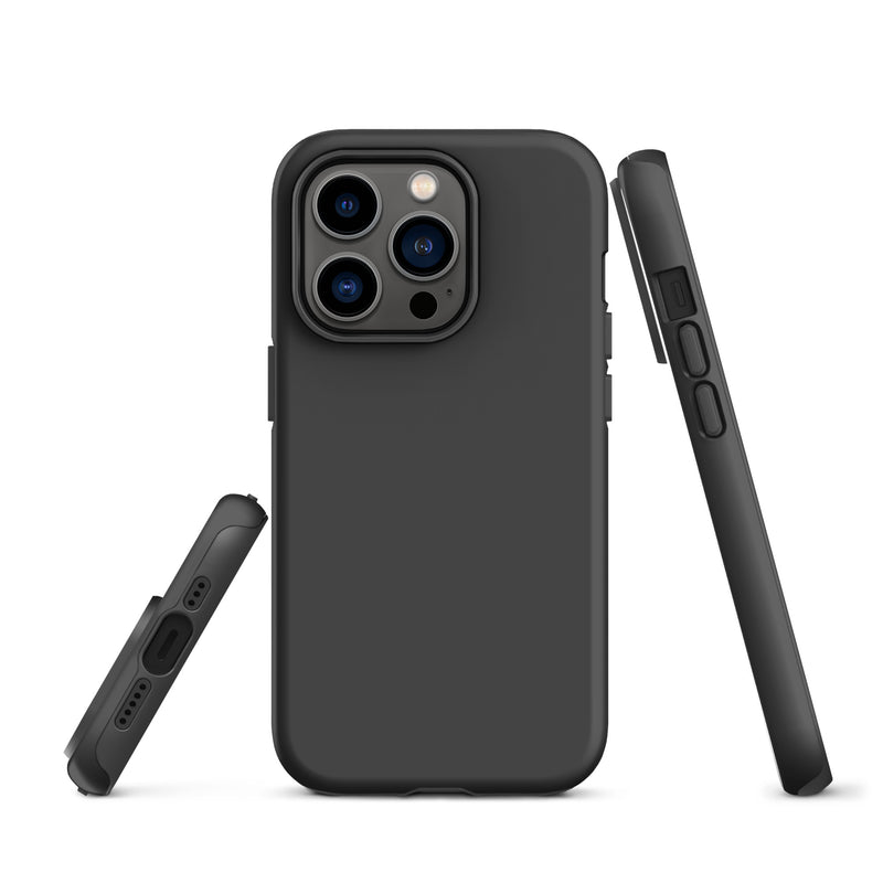 Load image into Gallery viewer, Eclipse Grey iPhone Case Hardshell 3D Wrap Thermal Plain Color CREATIVETECH