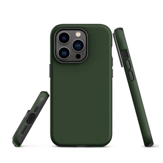 Sage Green iPhone Case Hardshell 3D Wrap Thermal Plain Color CREATIVETECH