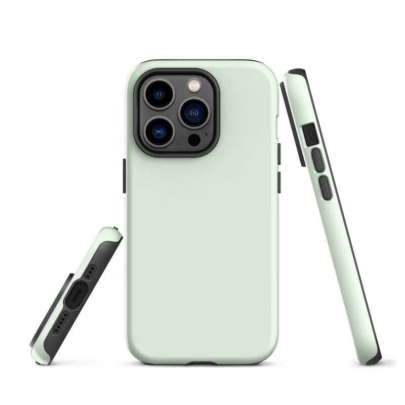 Load image into Gallery viewer, Honeydew Green iPhone Case Hardshell 3D Wrap Thermal Plain Color CREATIVETECH