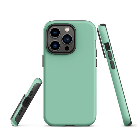 Vista Blue iPhone Case Hardshell 3D Wrap Thermal Plain Color CREATIVETECH