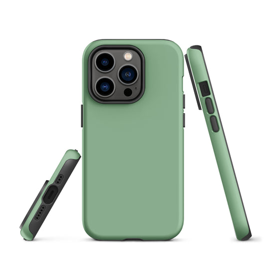 Dark Sea Green iPhone Case Hardshell 3D Wrap Thermal Plain Color CREATIVETECH