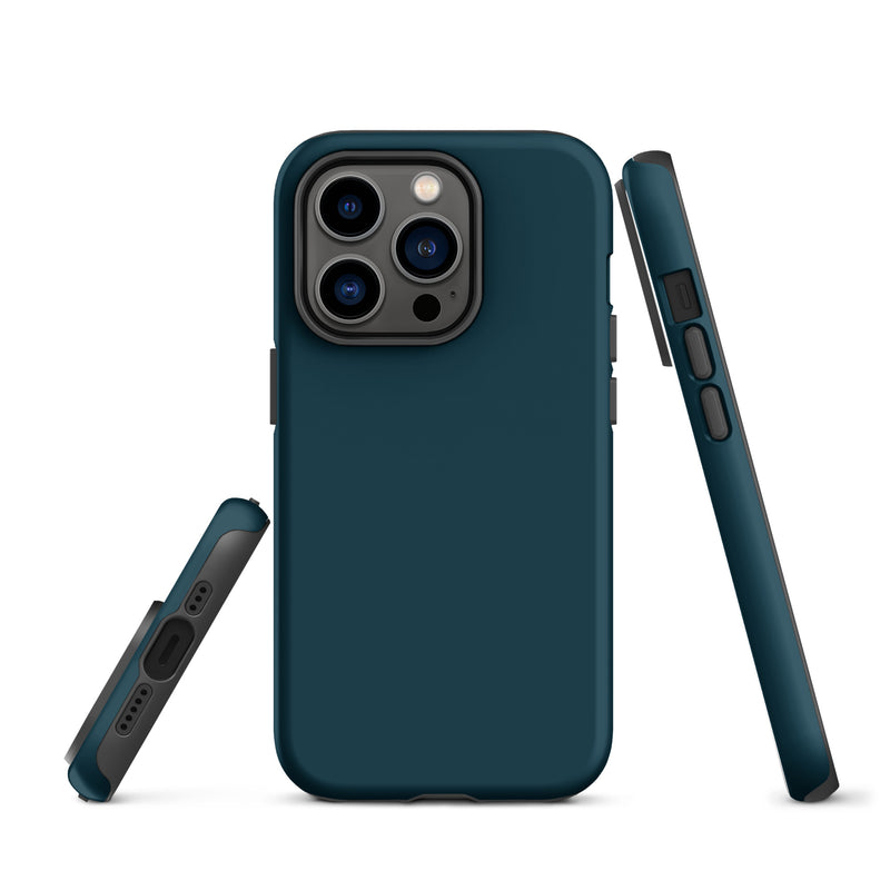 Load image into Gallery viewer, Whale Blue iPhone Case Hardshell 3D Wrap Thermal Plain Color CREATIVETECH