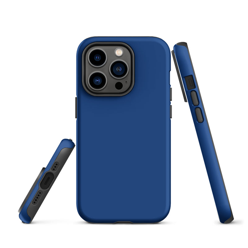Load image into Gallery viewer, Cerulean Blue iPhone Case Hardshell 3D Wrap Thermal Plain Color CREATIVETECH