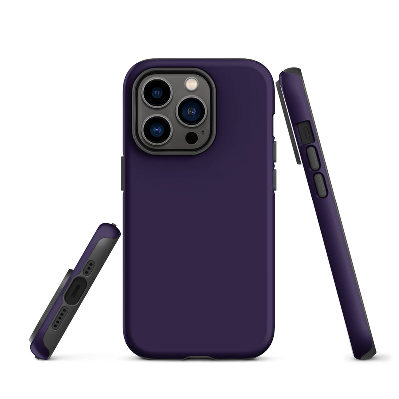 Load image into Gallery viewer, Tolopea Purple iPhone Case Hardshell 3D Wrap Thermal Plain Color CREATIVETECH