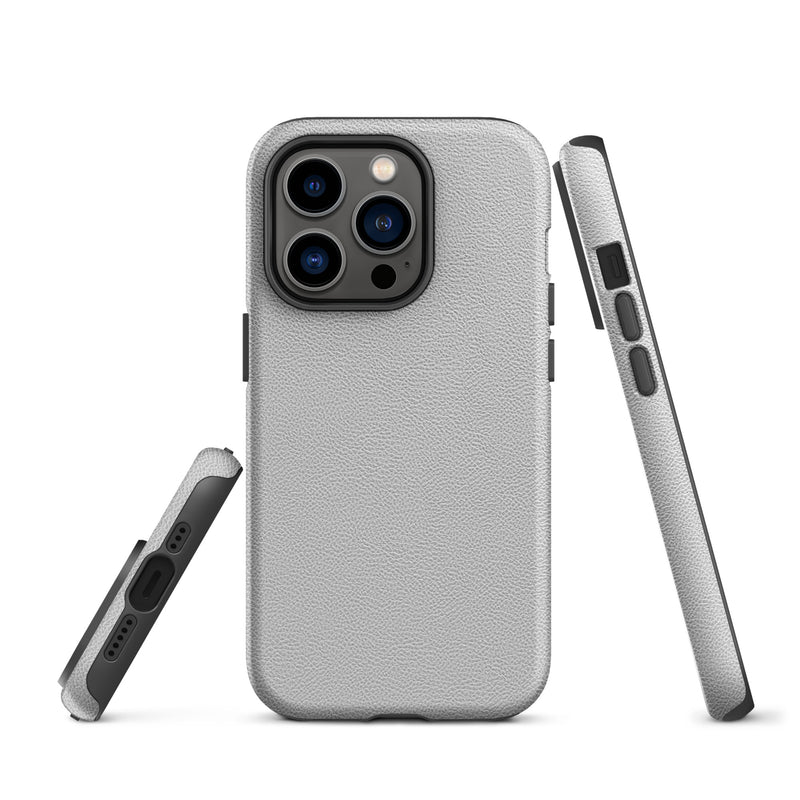 Load image into Gallery viewer, White Leather iPhone Case Hardshell 3D Wrap Thermal CREATIVETECH