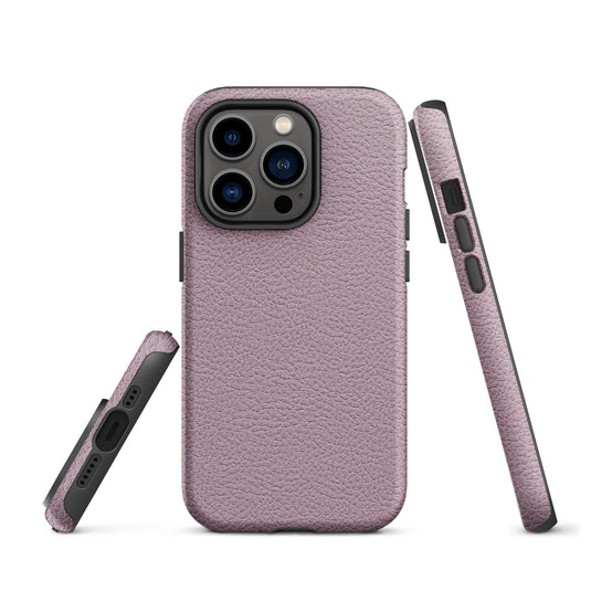 Ash Pink Leather iPhone Case Hardshell 3D Wrap Thermal CREATIVETECH