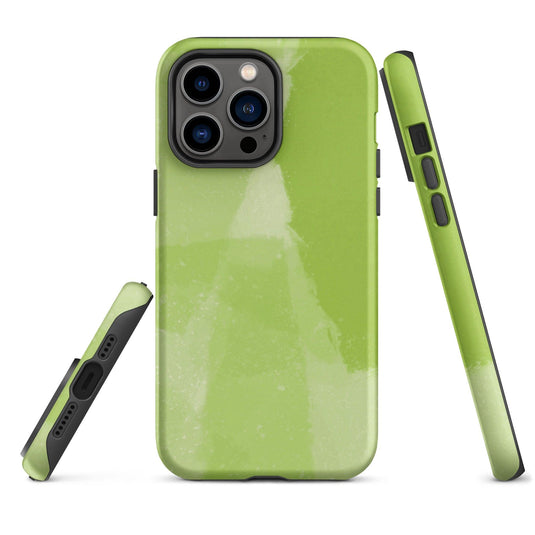 Creative Paint Green Colorful Hardshell iPhone Case Double Layer Impact Resistant Tough 3D Wrap CREATIVETECH