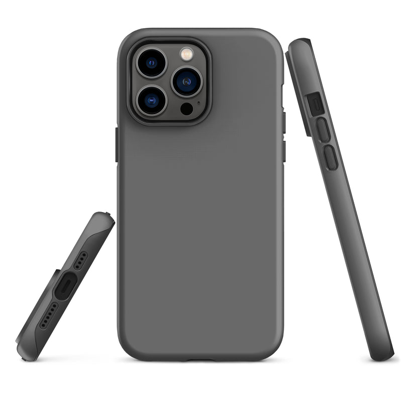 Load image into Gallery viewer, Grey iPhone Case Hardshell 3D Wrap Thermal Plain Color CREATIVETECH
