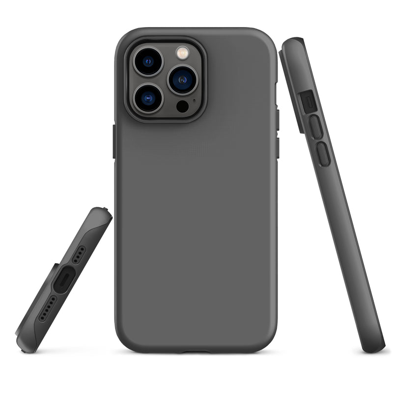 Load image into Gallery viewer, Zambezi Grey iPhone Case Hardshell 3D Wrap Thermal Plain Color CREATIVETECH