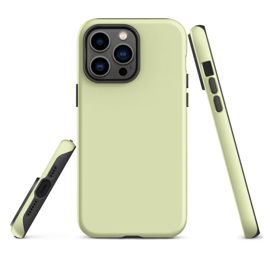 Snow Flurry Green iPhone Case Hardshell 3D Wrap Thermal Plain Color CREATIVETECH