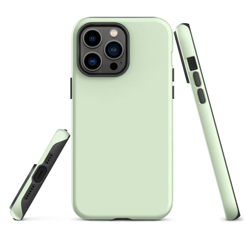 Load image into Gallery viewer, Panache Green iPhone Case Hardshell 3D Wrap Thermal Plain Color CREATIVETECH