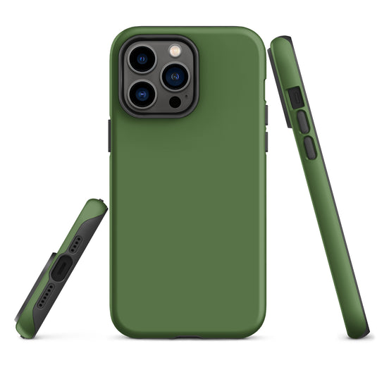 Fern Green iPhone Case Hardshell 3D Wrap Thermal Plain Color CREATIVETECH