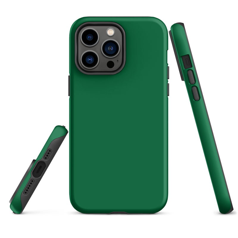 Load image into Gallery viewer, Emerald Green iPhone Case Hardshell 3D Wrap Thermal Plain Color CREATIVETECH
